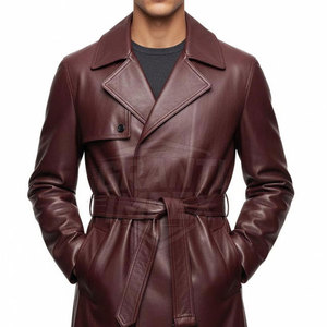 Manteau en cuir d'agneau respirant et écologique de qualité supérieure pour homme – Style hivernal, aspect naturel, coupe confortable et élégante pour le quotidien - Product Image 5