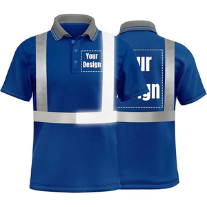 เสื้อทำงานสะท้อนแสง LED มองเห็นได้ชัดเจนพร้อมโลโก้สั่งทำพิเศษ ระบายอากาศได้ดี แห้งเร็ว ผลิตจากโพลีเอสเตอร์ - Product Image 2
