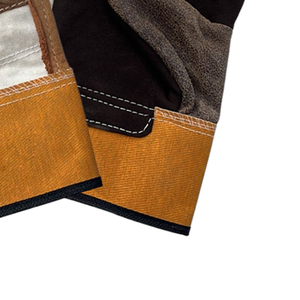 Guantes de soldadura de cuero vacuno de alta calidad, resistentes al calor y al fuego, con protección completa para los dedos, personalizados para hombres y mujeres, guantes de seguridad para el trabajo. - Product Image 3
