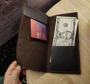 Leather Bill Holder Slim Cash <b>Wallet</b> <b>Men</b> Premium <b>RFID</b> Safe Wholesale Luxury Business Carry Bag LBH-0027 - Product Image 1