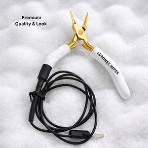 Pro Supplier Premium Gold White Finishing Grounded Needle Nose Pliers 5 Inch Stainless Steel Precision Jewelry <b>Tool</b> ESD <b>Safe</b> - Product Image 2