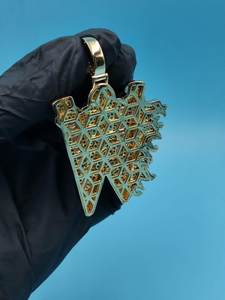 Colgante de Lujo Iced Moissanite DDP-939 de Plata 925, Estilo Hip Hop, Letra Inicial Personalizada, Letra de la Suerte, Moda Rapper, Bling, Diamante Dvars - Product Image 6