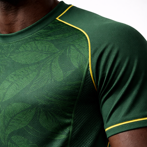 Camisetas de Fútbol Personalizadas Unisex, 100% Poliéster, Transpirables, de Secado Rápido, con Estampado por Transferencia de Calor, Cuello en V, Manga Corta, Degradado a Rayas - Product Image 4