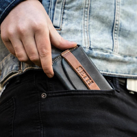 ¡Novedad de 2025! Cartera de cuero para hombre, los mejores regalos corporativos/nuevas Mini carteras delgadas de tamaño pequeño para hombre, Cartera de cuero con crédito