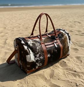 Bolsa de Viaje de Cuero Vacuno, Estilo Personalizado, Bolsa de Lona para Viaje - Product Image 2