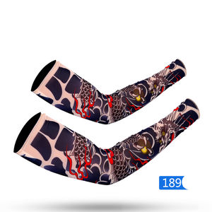 Manguito de brazo unisex con logo personalizado, 92% nailon, 8% elastano, sin costuras, protección solar UV para exteriores, manguito deportivo refrescante - Product Image 3