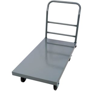 Carrello Industriale Piatto con Capacità di 900 kg, Piattaforma in Acciaio Liscia 24 X 48 per Uso Intensivo - Product Image 2