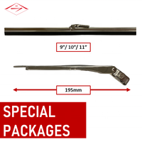 Kit de moteur d'essuie-glace de pare-brise, 12mm, boîtier universel en acier inoxydable, pour voiture, bateau, Yacht, Golf, caddie à moteur