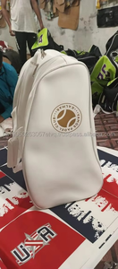 Sac de raquette de tennis en nylon imperméable 30-40L avec fermeture éclair, sac à dos de sport avec logo et poches pour balles - Product Image 5
