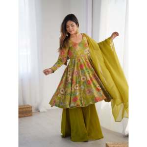 ชุดเสื้อท่อนบนและล่างสำหรับงานปาร์ตี้นักออกแบบที่มีขนาด dupatta XS ที่สวยงาม - Product Image 2