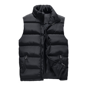 Veste matelassée sans manches tendance pour homme, légère, coupe-vent, chaude et isolante, idéale pour le streetwear et les voyages en plein air en hiver - Product Image 4