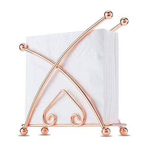 Porte-serviettes pyramidal rustique en fer, support à mouchoirs en métal fait main pour décoration de salle à manger de style campagnard, design moderne pour utilisation sur table à la maison - Product Image 4
