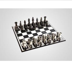 Jeu d'échecs en métal artisanal avec des pièces d'échecs au design classique pour jeu de société familial en intérieur - Product Image 6
