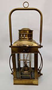 Lanterne à huile nautique en laiton de qualité supérieure, lampe à tempête vintage suspendue, lumière marine décorative disponible au prix de gros - Product Image 2