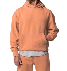 Men Cotton Tracksuit <b>Hoodie</b> Jogger Set Breathable Casual Sportswear Custom Logo Winter Sweatshirt Pants - Product Image 3