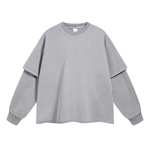 T-shirt à manches longues pour homme, couleur marron, coupe ample, imprimé léopard, style formel |   Tissu 100% coton lourd |   Séchage rapide, écologique - Product Image 5