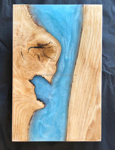 Plateau de service en bois de haute qualité avec motif floral en résine unique pour accueillir de grands rassemblements et un usage domestique - Product Image 2