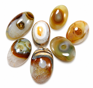 Yellow Yemeni <b>Aqeeq</b> Sulemani Hakik Natural Eye Agate Cabochon Oval Shape Loose Gemstone for Jewelry Making - Product Image 1