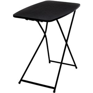 Tavolo da pranzo pieghevole con altezza regolabile da 26 pollici, nero - Product Image 1