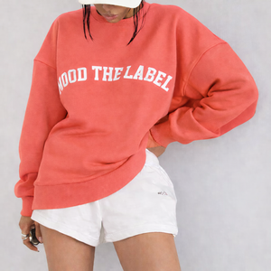 Ensemble décontracté deux pièces pour femme en tricot, sweat-shirt à col rond et short au-dessus du genou, en spandex et polyester - Product Image 5