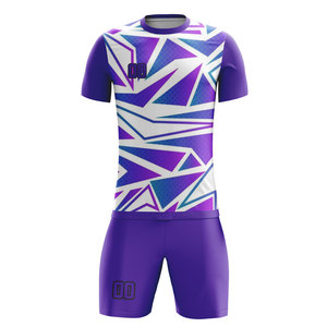 Hot Selling Cheap Price Adult Soccer Jersey <b>Set</b> Customizable Quick Drying OEM Breathable Sports Wear Sublimated Soccer Uniform - Product Image 4
