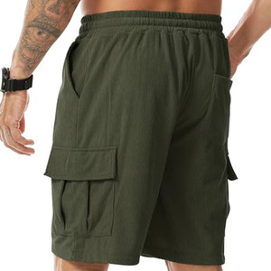 Shorts de sport pour hommes personnalisés, à séchage rapide, pour la course à pied, la gym, la musculation, la course et le jogging, avec taille élastique et coupe ample. - Product Image 4