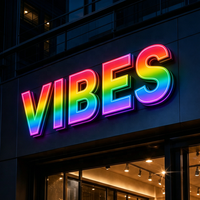Letrero 3D Personalizado con Letras LED RGB a Prueba de Agua, Letrero de Canal LED a Todo Color para Negocios, Tiendas, Publicidad y Exhibición de Logotipos
