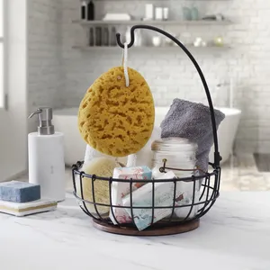 Premium Decorative Iron <b>Basket</b> for Luxury Living Room Decor Contemporary Handmade <b>Basket</b> for Multipurpose Home StorageLuxury - Product Image 3