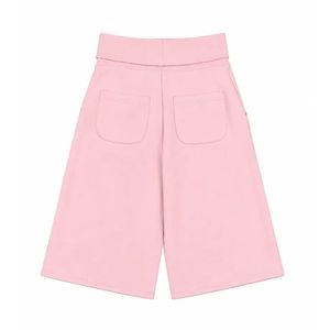 Shorts de survêtement amples pour femme, rose pastel, longueur genou, style Bermuda, avec taille repliable et cordon de serrage, décontracté, streetwear - Product Image 2