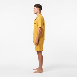 Custom Logo Wholesale regular Size Men Short <b>Set</b> regular Gym Fitness Blank Summer Button Shirt and Shorts <b>Set</b> for Men - Product Image 2