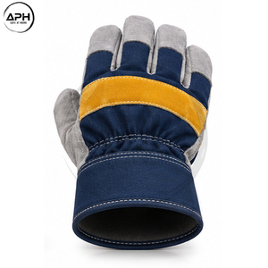 Gants de travail durables pour atelier, paume et pouce renforcés, fermeture sécurisée du poignet, plusieurs tailles, gants de travail en cuir personnalisés - Product Image 3