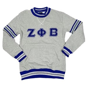 Sweat-shirt personnalisé grec Zeta Phi Beta Sorority and Fraternity avec broderie, pull décontracté - Product Image 1
