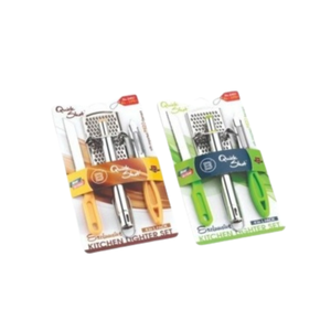 Juego de Utensilios de Cocina Multiusos con Encendedor de Gas de Largo Alcance, Cuchillo Afilado de Acero Inoxidable, Pelador de Frutas y Rallador Manual - Product Image 3