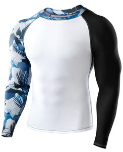 OEM wholesale rash guard with custom logo <b>printing</b> quick dry uv protection long sleeve <b>surf</b> swim top fast shipping - Product Image 4