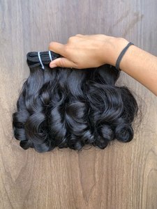 Extensions de cheveux humains brésiliens de qualité supérieure, double trame, permanentes, avec fermetures de qualité supérieure, mèches de cheveux vierges Remy, perruques, frontaux en dentelle, Tamil Nadu - Product Image 1