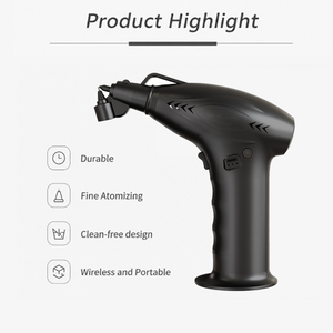 Pistolet de pulvérisation électrique portable, buse de 0,3 mm, alimentation par gravité, pistolet de pulvérisation ABS, batterie rechargeable par USB, commande par bouton tactile - Product Image 2