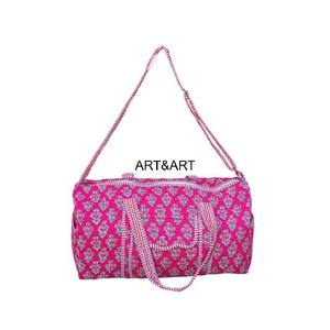 Bolsas de lona acolchadas de algodón ligero y ecológico con estampado serigrafiado, cierre de cremallera y asa superior para viajes y deportes, venta al por mayor - Product Image 2