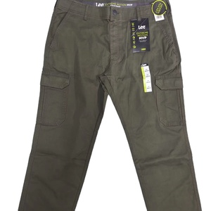 Pantalon décontracté pour homme, coupe régulière, 100% coton, léger, taille mi-haute, devant plat, anti-froissement, respirant, écologique, été - Product Image 3