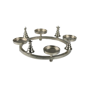 Luxury Round Metal Multi Candle Holder Christmas Theme Decorative Tabletop Candle <b>Stand</b> Modern <b>Tea</b> Light Holder Dining Table new - Product Image 1