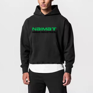 Heavy Weight Dense Fabric Winter Track Suit <b>Men</b> Thick Warm <b>Pullover</b> Sweatshirt Tapered Joggers Matching Outfit Sets - Product Image 3