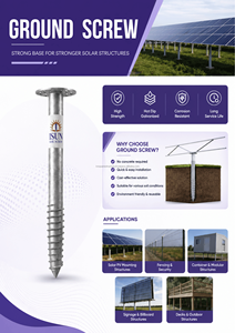 Anclaje de suelo HDGI de 89x2500mm para estructuras de bombas de agua solares - Product Image 6