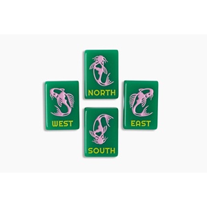 Jeu de Mahjong américain en acrylique de la série Emerald Lucky pour 4 joueurs, jeu pour adultes - Product Image 6
