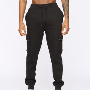 Pantalon de survêtement empilé léger et uni pour hommes et femmes, idéal pour le fitness, le jogging et la gym – Personnalisable - Product Image 1