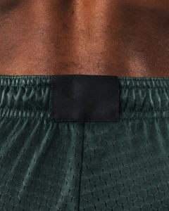 Shorts de sport pour homme, vert foncé, taille élastique, unis, décontractés, pour la gym, l'entraînement, la course à pied, respirants - Product Image 3