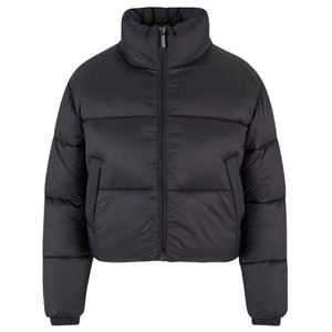 Chaqueta Acolchada Negra de Alta Calidad para Mujer, Estilo Nuevo, Personalizada de Fábrica, Invierno, Exterior, Impermeable, Cierre de Cremallera - Product Image 1