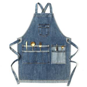 Professional <b>Bar</b> Worker Uniform Canvas Apron Genuine Leather Straps Lightweight Work Vest Adjustable <b>Utility</b> Pockets - Product Image 1