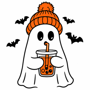 Ensemble polo et short unisexe pour bébé, thème Halloween, avec motif fantôme et citrouille mignon, col polo à manches courtes - Product Image 2