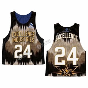 Pettorine da Lacrosse Traspiranti Reversibili di Alta Qualità, Gilet <span class=keywords><strong>Sportivo</strong></span> Personalizzato per Squadre, Abbigliamento Leggero per <span class=keywords><strong>Allenamento</strong></span> e Scrimmage - Product Image 2