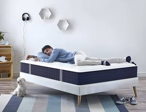 Matelas Eurp Top Spring 10 pouces, matelas hybride à ressorts ensachés, 5 zones, ressorts ensachés individuels, respectueux de l'environnement - Product Image 2