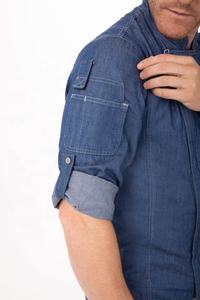 เสื้อเชฟปักโลโก้ตามสั่ง ทรงปกติ แขนสั้น ผ้าโพลีเอสเตอร์ทวิล สำหรับทุกเพศ เหมาะสำหรับร้านอาหาร โรงแรม ชุดยูนิฟอร์มครัวสำหรับมืออาชีพ - Product Image 3